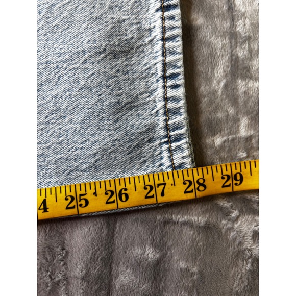 Aeropostale High Rise Baggy Distressed Jeans Light Wash Non Stretch 8S 4000 - Picture 14 of 15